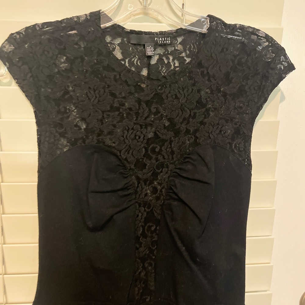 Black lace dress